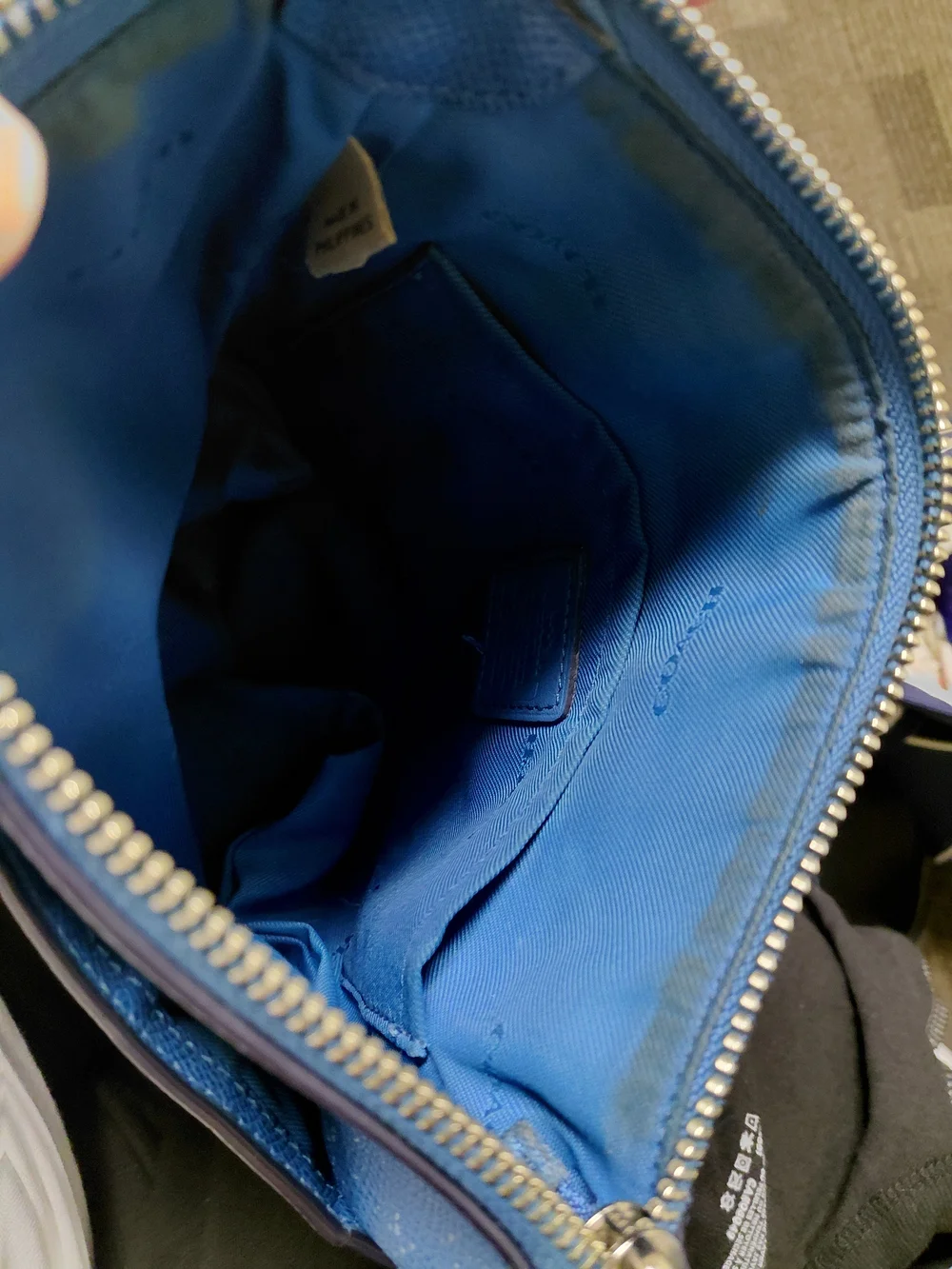 Coach Blue Crossbody Leather Bag
